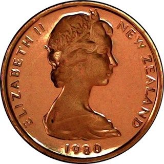 Picture 1 of the example of 1 Cent - Elizabeth II (2nd portrait)