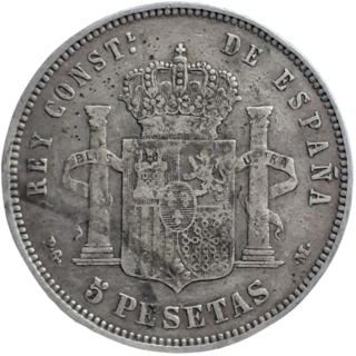Immagine 2 dell'esemplare di 5 Pesetas - Alfonso XIII (2nd portrait)