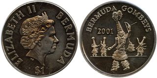 Imagens 1 do exemplo de 1 Dollar - Elizabeth II (Gombey Dancers)