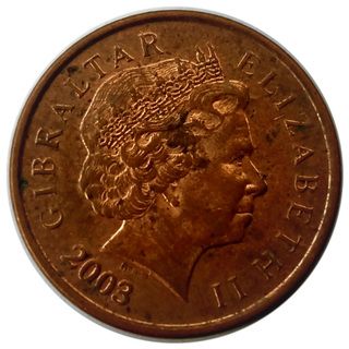 Изображение 1 примера 1 Penny - Elizabeth II (Barbary Partridge; head with tiara)