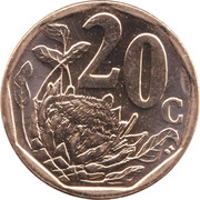 20 Cents (Aforika Borwa) – реверс