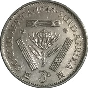3 Pence - George VI (Sextus Rex) – реверс