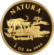 ¼ Ounce (Natura - Lion) – Rückseite
