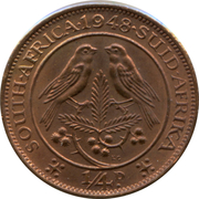 ¼ Penny - George VI (SOUTH AFRICA - SUID AFRIKA) – реверс
