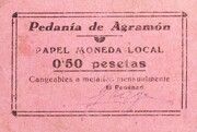 0.50 Pesetas (Agramón) – anverso