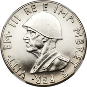 2 Lek - Victor Emmanuel III (Trial) – Vorderseite