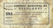 1 Peseta (Alboloduy) – Vorderseite