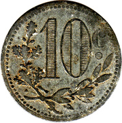 10 centimes (Alger chambre de Commerce) – revers