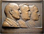 Plaquette - 75th anniversary of the Metallwarenfabrik Wilhelm Mayer & Franz Wilhelm mint -  avers