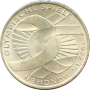 10 Deutsche Mark (Olympic Games in Munich) - achterkant