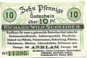 10 Pfennigs (Richard Wilh. Schneider) – voorzijde