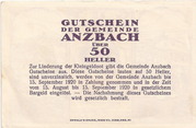 50 Heller (Anzbach) – revers