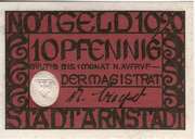 10 Pfennig (Stadt Arnstadt) – avers