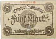 50 000 Mark (overstamp on 5 Mark) – revers