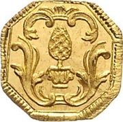 1 Heller (Gold pattern strike) – Vorderseite