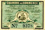 25 centimes - Chambre de Commerce d'Aurillac [15] – avers