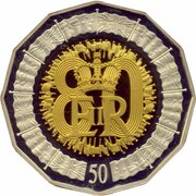 50 Cents - Elizabeth II 80th Birthday -  avers