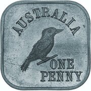 1 Penny - George V (Essai au Kookaburra - Type 5a) – revers
