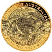 500 Dollars - Elizabeth II (6th Portrait; In the name of - Super Pit - Gold Bullion) – rovescio