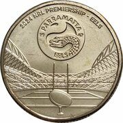 1 Dollar - Elizabeth II (6th Portrait; In the name of - NRL; Parramatta Eels) -  аверс