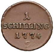1 Schilling - Maria Theresia – reverso