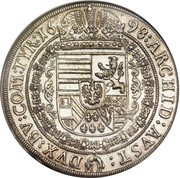 1 thaler - Léopold Ier (Hall) – revers