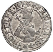 6 Kreuzers - Ferdinand I (Graz) – anverso