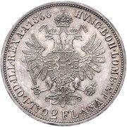 2 florins - François Joseph Ier – revers