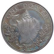 1 Dollar - Elizabeth II (Silver Proof Issue) – reverso