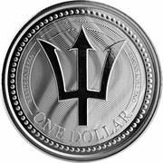 1 Dollar (Trident) - achterkant
