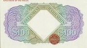 100 Dollars - George VI – rovescio