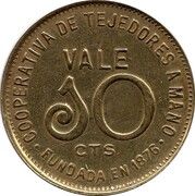 10 Centimos - Cooperativa de Tejedores a Mano – avers