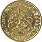 10 Francs CFA - Rückseite