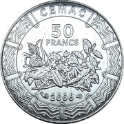 50 Francs CFA - reverso
