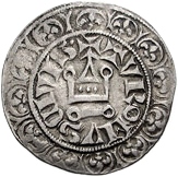 1 Groschen Tournois - William II (Mülheim) – rovescio