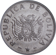 1 Boliviano - Vorderseite