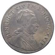 1 Scudo Bolognese - Benedict XIV – anverso