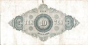 10 Dollars (Coat of arms) – reverso
