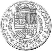 1 Gold Real - Philip II (without ANG in titles) – reverso
