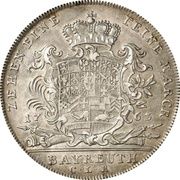 1 Thaler - Frederick Christian – Rückseite