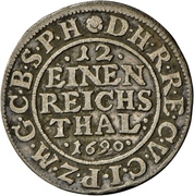 1⁄12 Thaler - Frederick III – reverso
