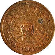 40 Réis - João V (counterstamped 20 Réis) – Vorderseite