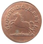 1 Pfennig - George William -  avers