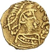 ⅓ de sou d'or - Monétaire Mummolinus (Troyes) – avers