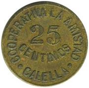 25 Centimos - Cooperativa La Amistad – dritto