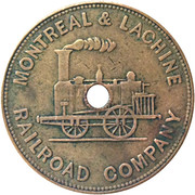 Third Class Fare - Montreal and Lachine Railroad Company (Montreal, Quebec) – Vorderseite