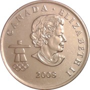 25 Cents - Elizabeth II (Snowboarding) - аверс
