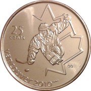 25 Cents - Elizabeth II (Sledge Hockey) -  Vorderseite