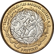 3 Dollars - Trois-Pistoles / Les Basques, Quebec – Rückseite