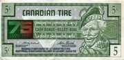 5 Cents - Canadian Tire 'Money' (75th Anniversary) – Vorderseite